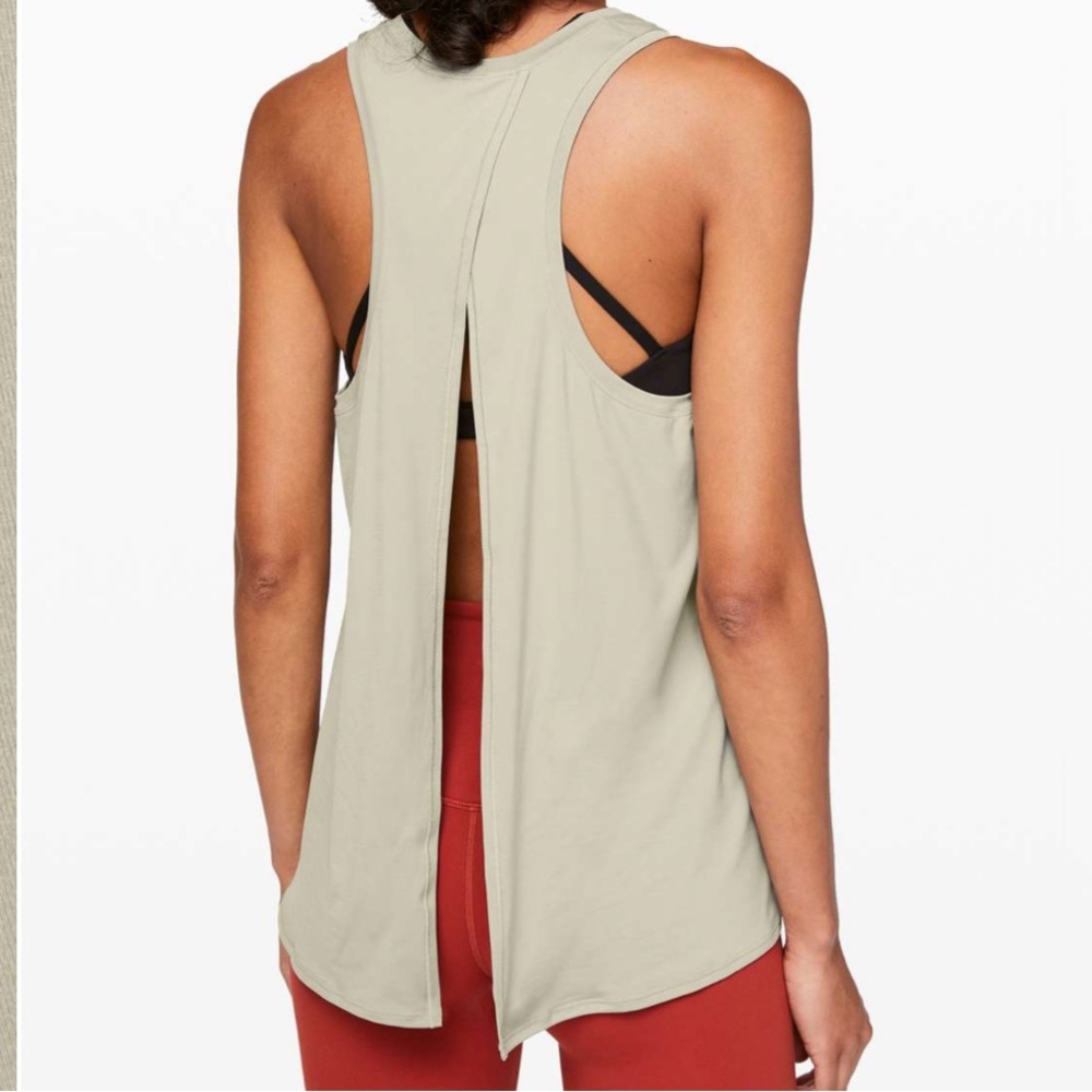 Lululemon All Tied Up Tank No-stink Zinc Fawn Size 6